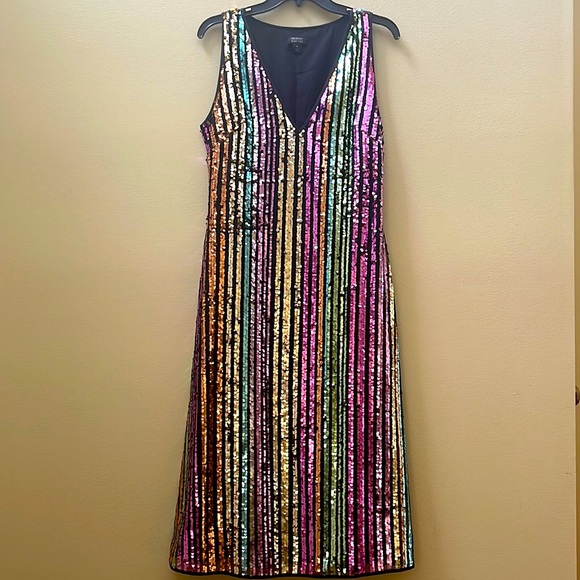 Halogen rainbows sequin dress - Picture 1 of 3